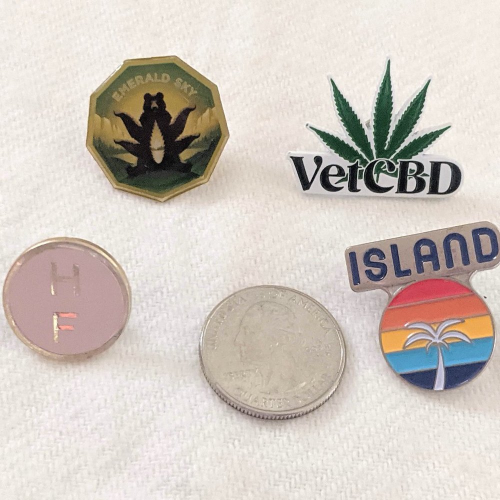 Lot of California Cannabis Brand Enamel Pins